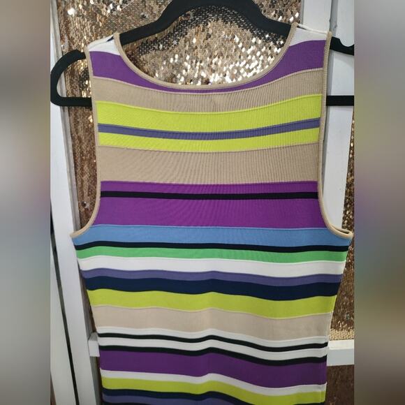 Rolo Ale Sheath Dress Striped Colorful Medium - Picture 7 of 11